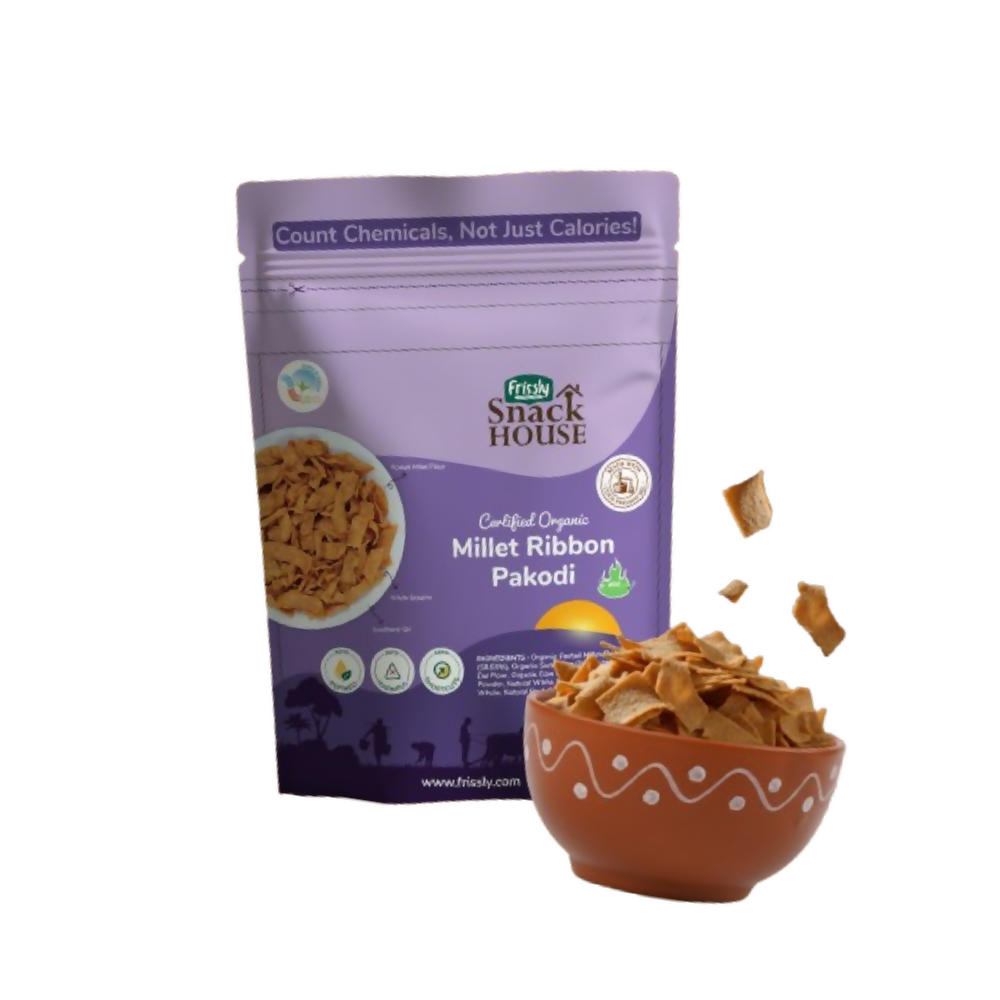 Frissly Organics Millet Ribbon Pakodi | Grocsy