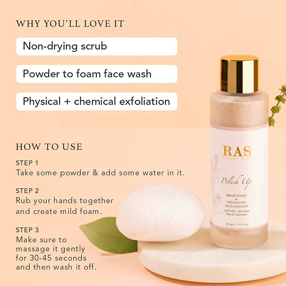 Ras Luxury Oils Polish Up Brightening & Exfoliating Face Cleanser | Grocsy