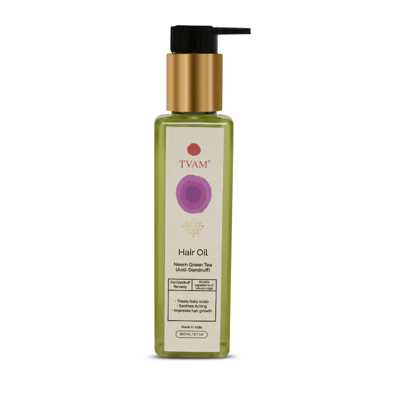 Tvam Neem & Green Tea (Anti-Dandruff) Hair Oil | Grocsy