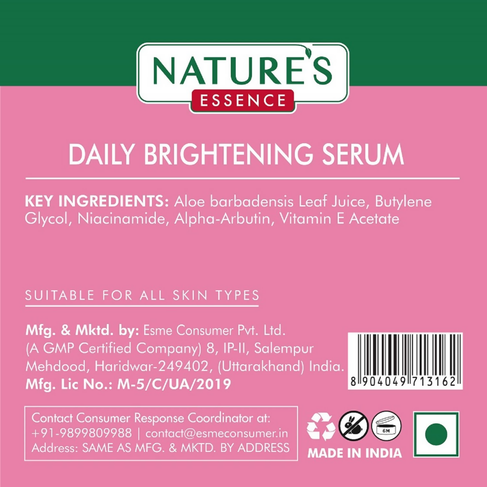 Nature's Essence Facialist Daily Brightening Serum | Grocsy