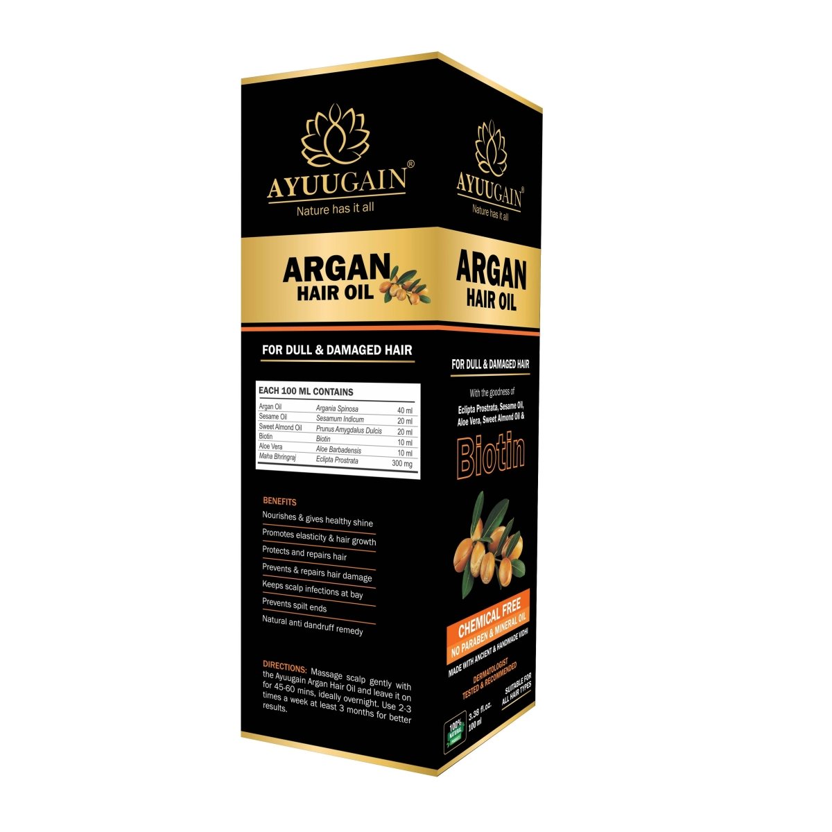 Ayuugain Argan Hair Oil | Grocsy
