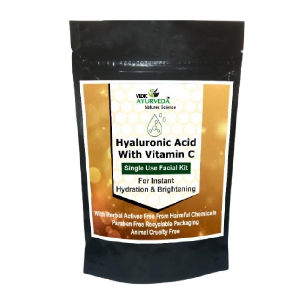 VedicAyurveda Hyaluronic Acid With Vitamin C Facial kit | Grocsy