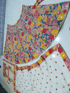 Jyoti Fashion Multicolor Thread & 5mm Sequence Embroidery Georgette Lehenga Choli with Dupatta | Grocsy