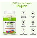Zingavita DHA Multivitamin Gummies with Honey for Kids (2+ yrs) - Mixed Fruit | Grocsy