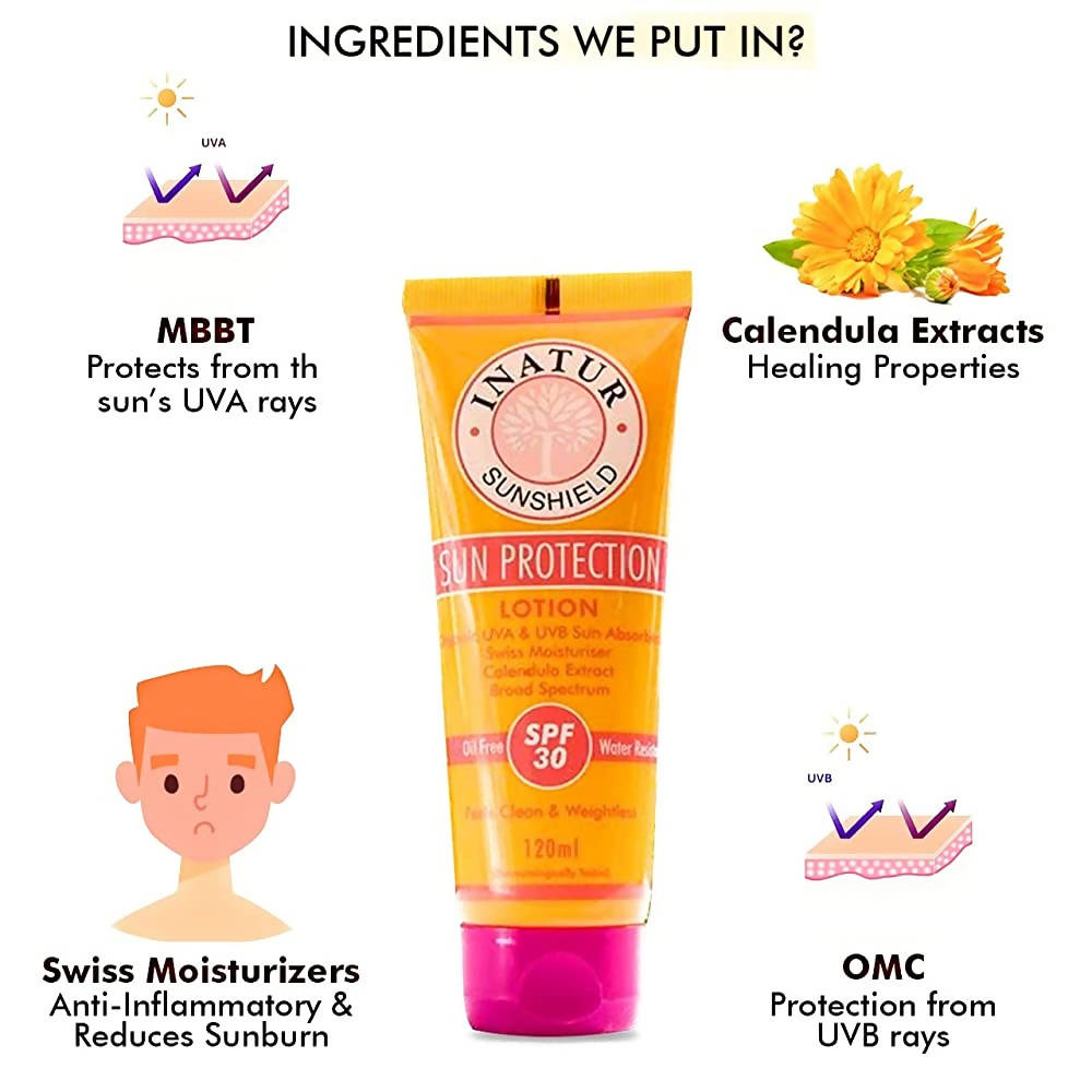 Inatur Sun Protection Lotion SPF 30 | Grocsy
