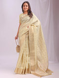 Shree Shyam Fashion Organza Gold Saree | Grocsy