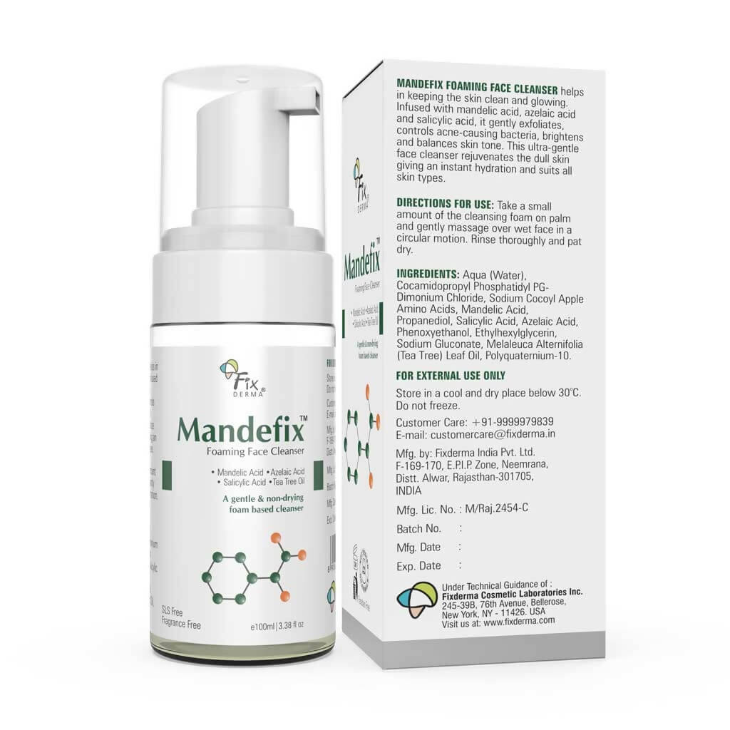 Fixderma Mandefix Foaming Face Cleanser | Grocsy