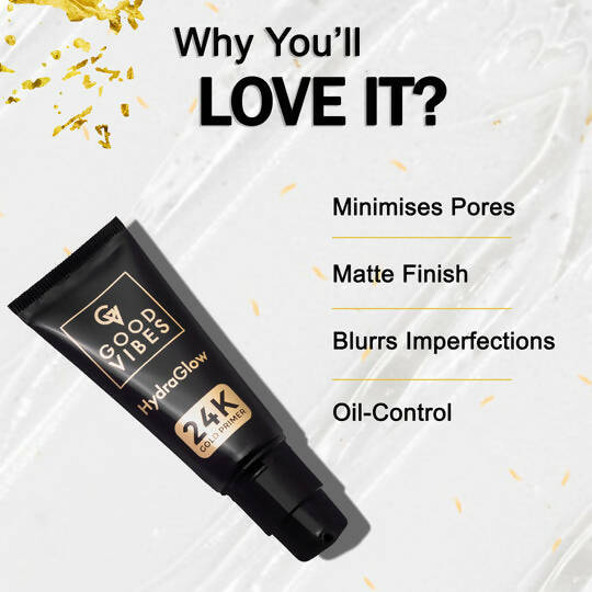 Good Vibes HydraGlow 24K Gold Primer | Grocsy