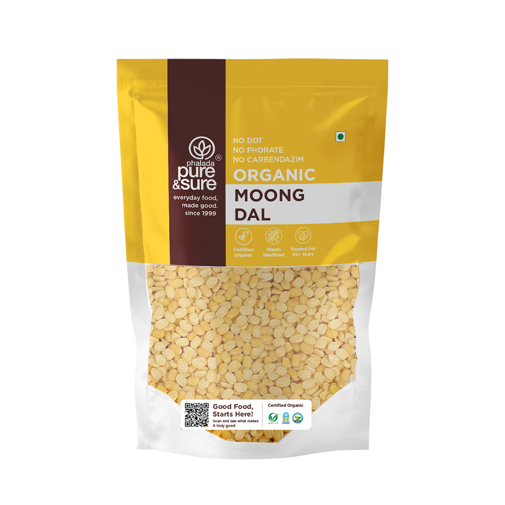 Pure & Sure Organic Moong Dal | Grocsy