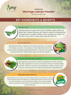 Spag Herbals Premium Moringa Leaf Powder | Grocsy
