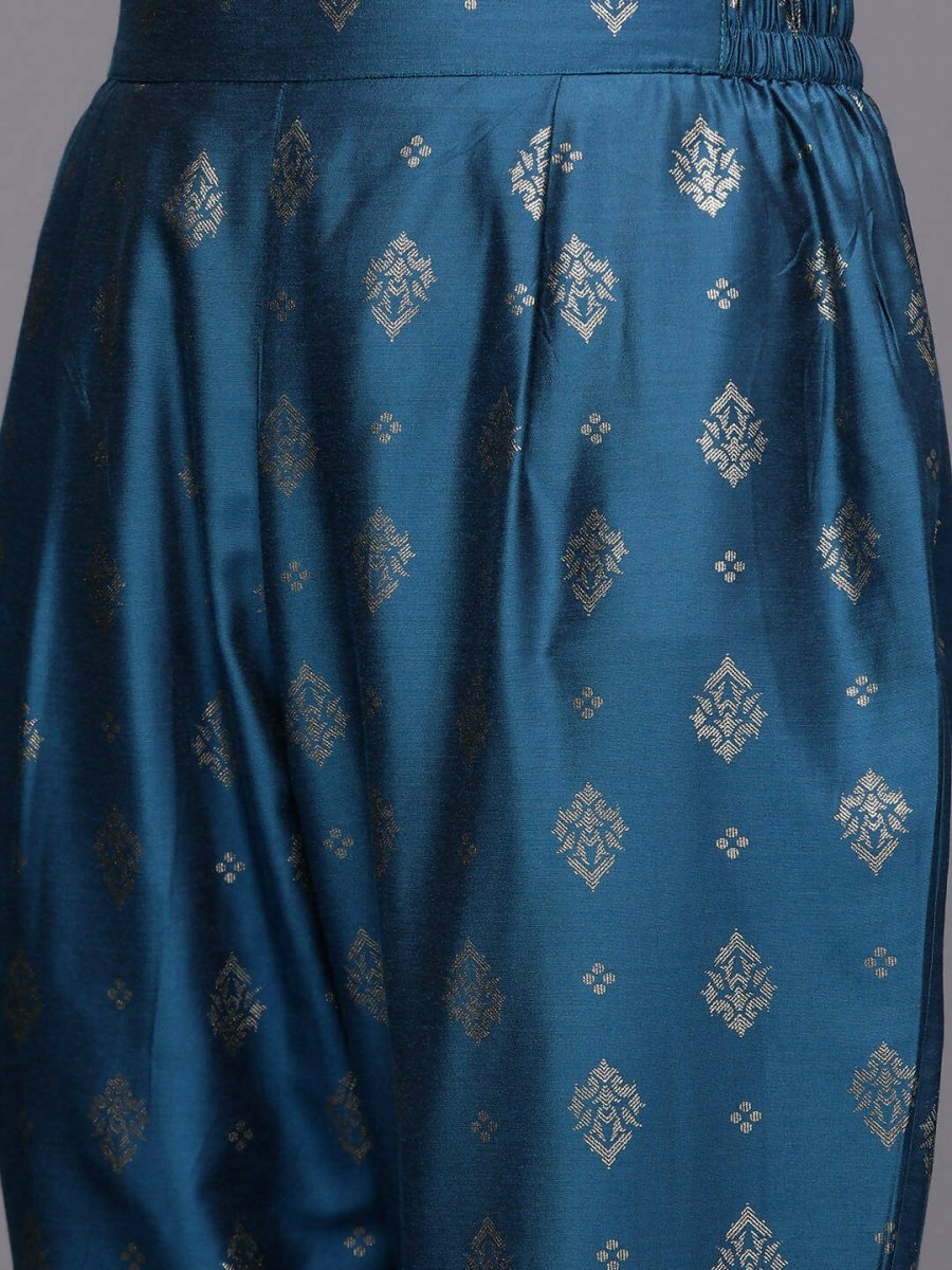 Ahalyaa Women's Traditional wear Kurta Set - Blue | Grocsy