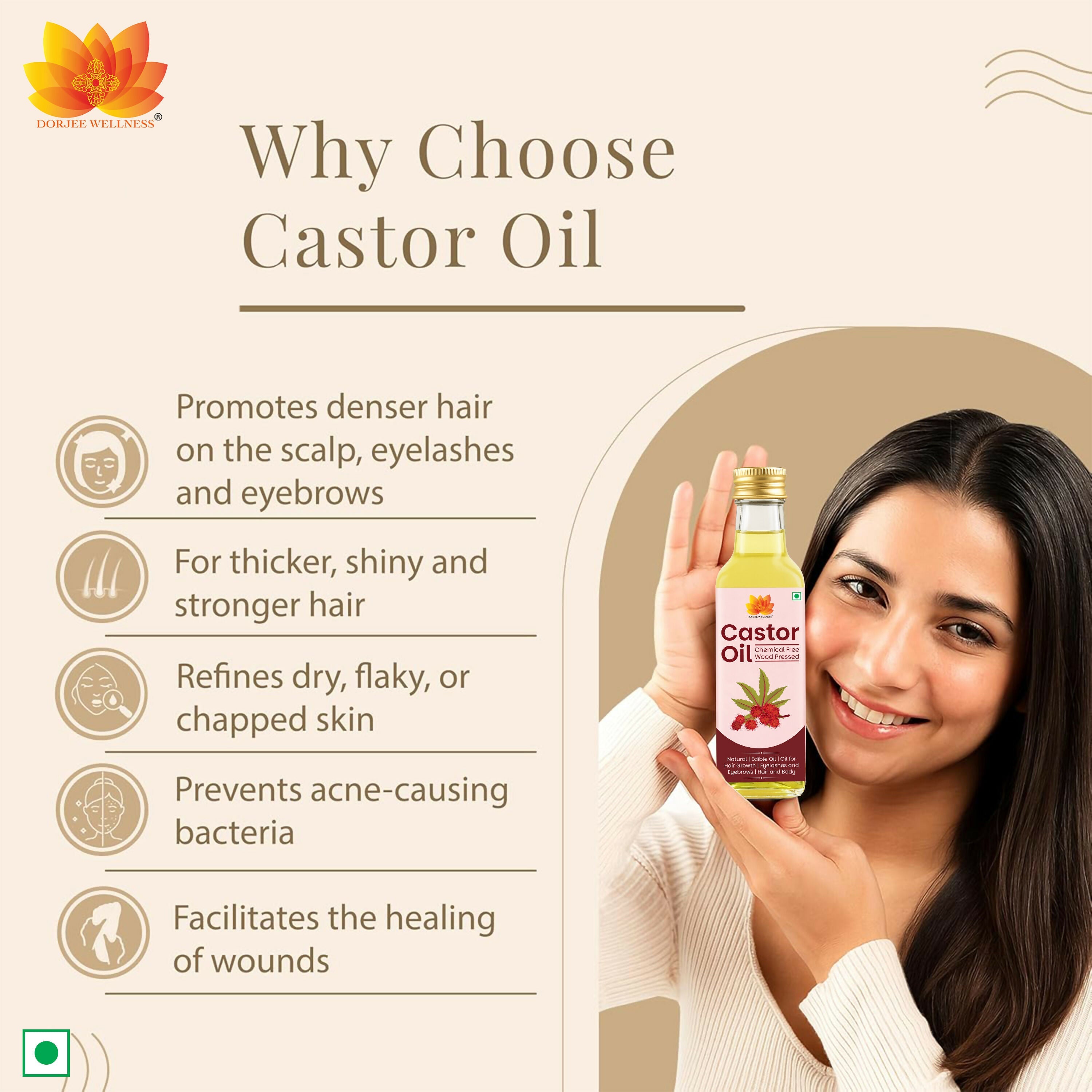 Dorjee Wellness Wood Pressed Castor Oil | Grocsy