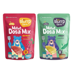 Slurrp Farm Spinach And Beetroot Millet Dosa Mix Combo | Grocsy