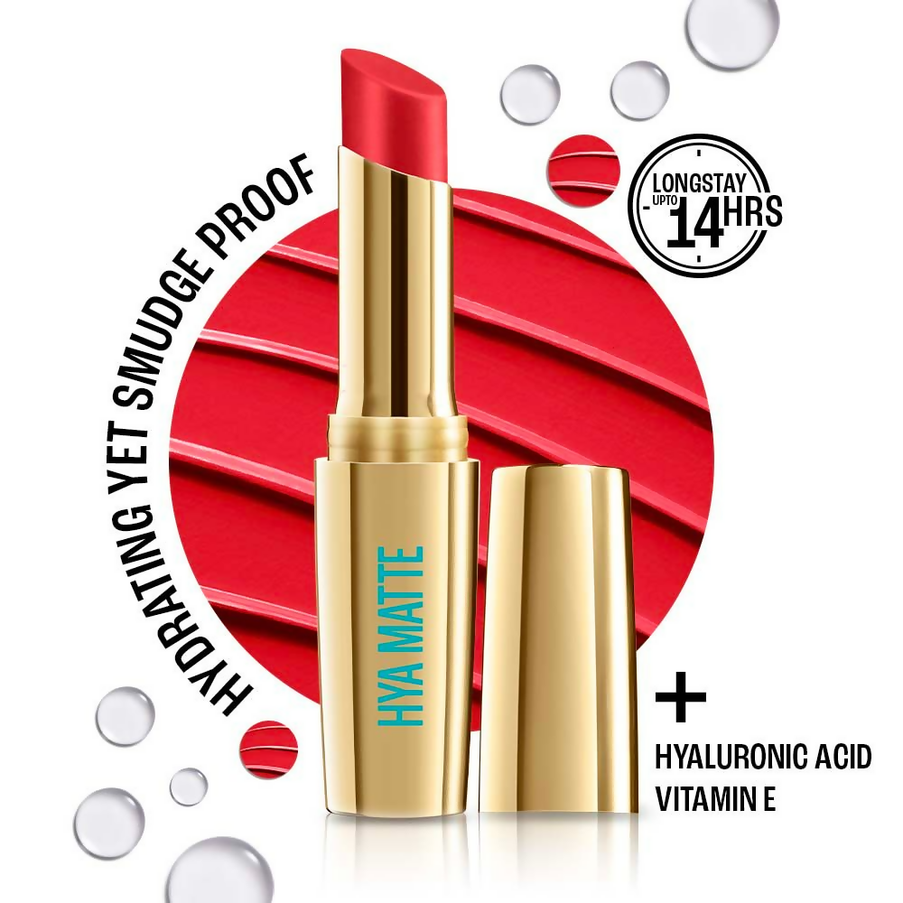 Lakme 9to5 Hya Matte Lipstick - Red Alert | Grocsy