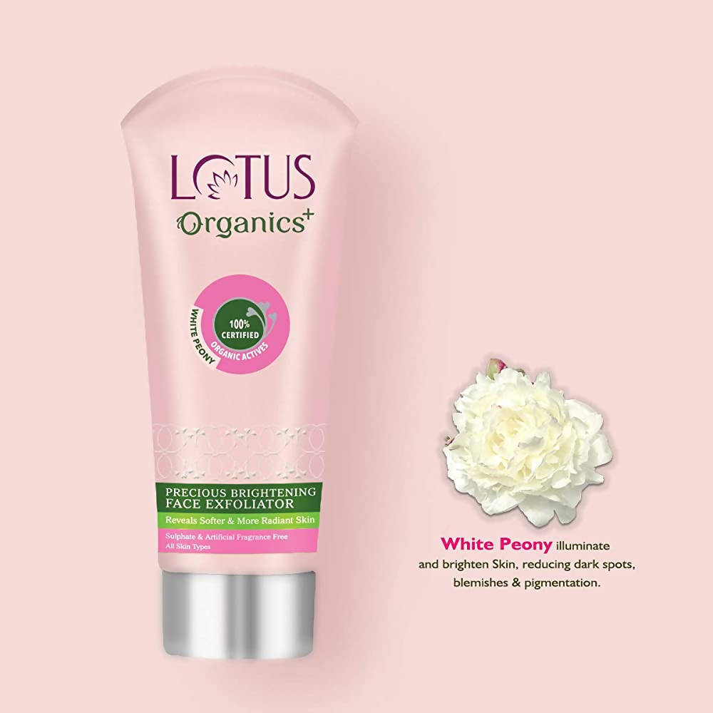 Lotus Organics+ Precious Brightening Face Exfoliator | Grocsy