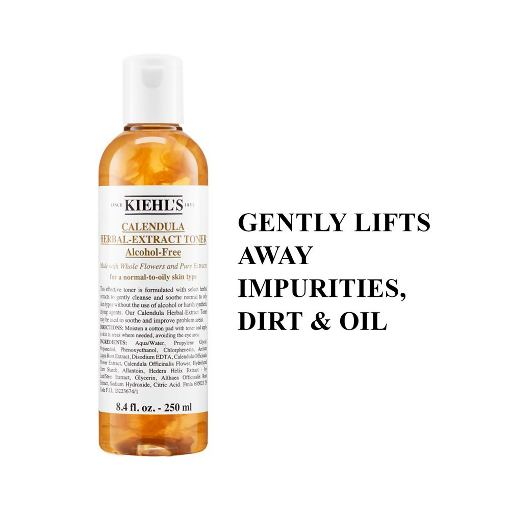 Kiehl's Calendula Herbal Extract Alcohol-Free Toner For Normal To Oily Skin | Grocsy