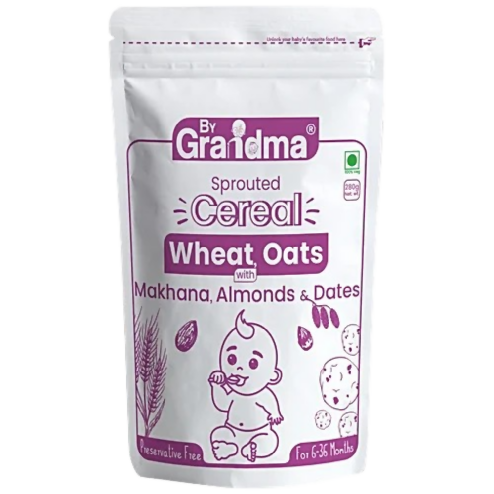 By Grandma Sprouted Cereal Mix - Sprouted Wheat, Dates and Almond | Grocsy