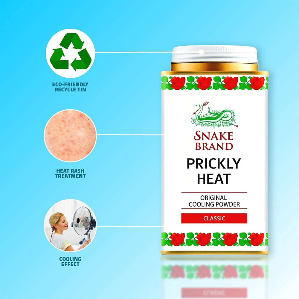 Snake Brand Classic Prickly Heat Cooling Talcum | Grocsy