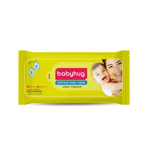 Babyhug Water Baby Wet Wipes with Classic Fragrance | Grocsy