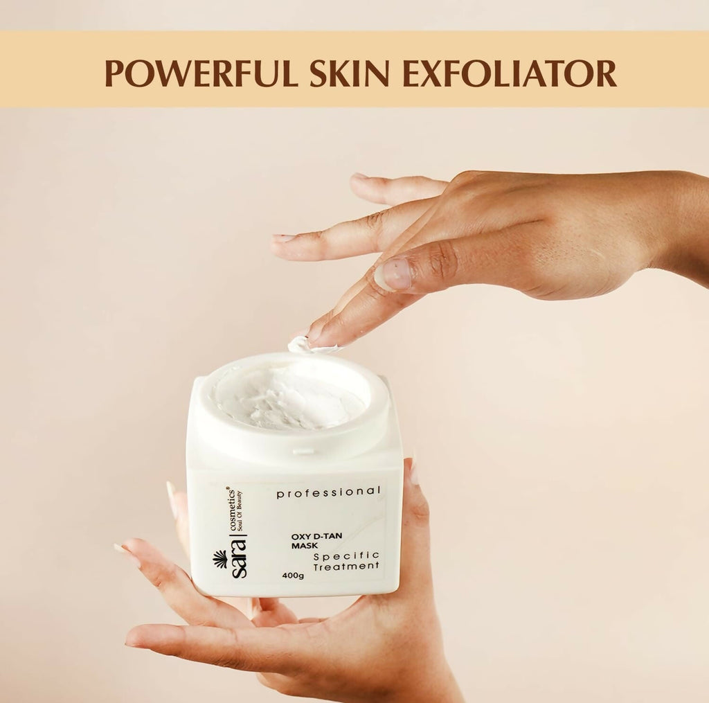 Sara Oxy D-TAN Mask For Instant Tan Removal & Glowing Skin | Grocsy