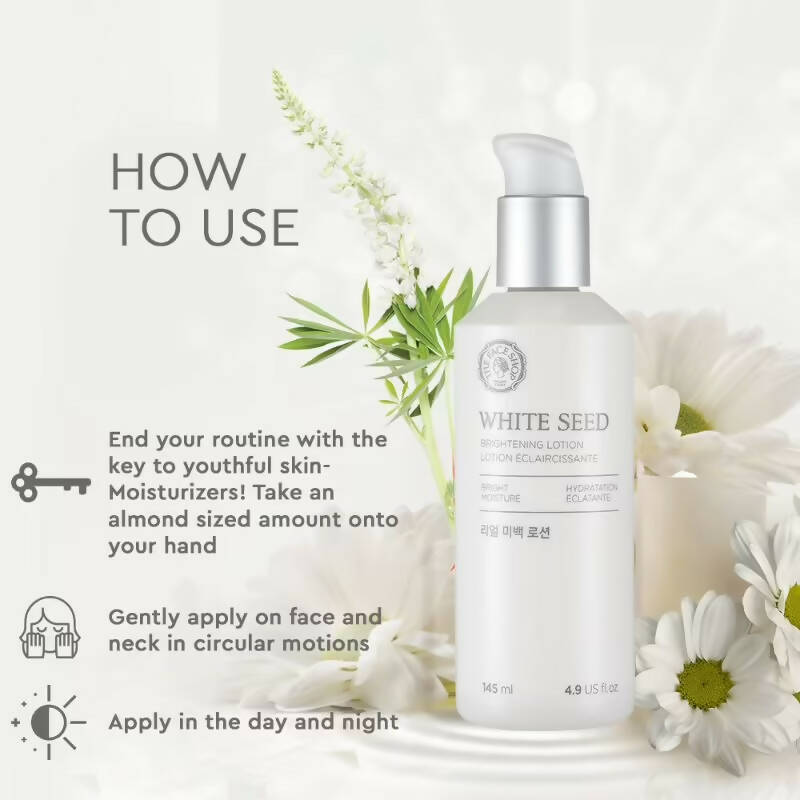 The Face Shop White Seed Brightening Lotion - Korean Skincare | Grocsy