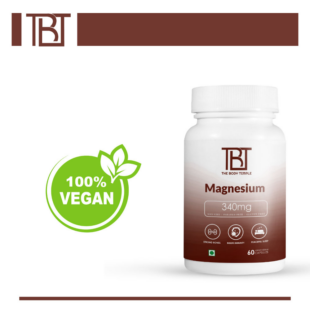 The Body Temple Magnesium Oxide 340mg Capsules | Grocsy
