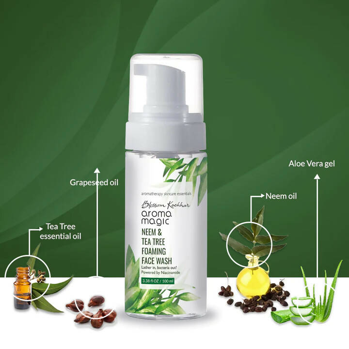 Blossom Kochhar Aroma Magic Neem & Tea Tree Foaming Face Wash | Grocsy