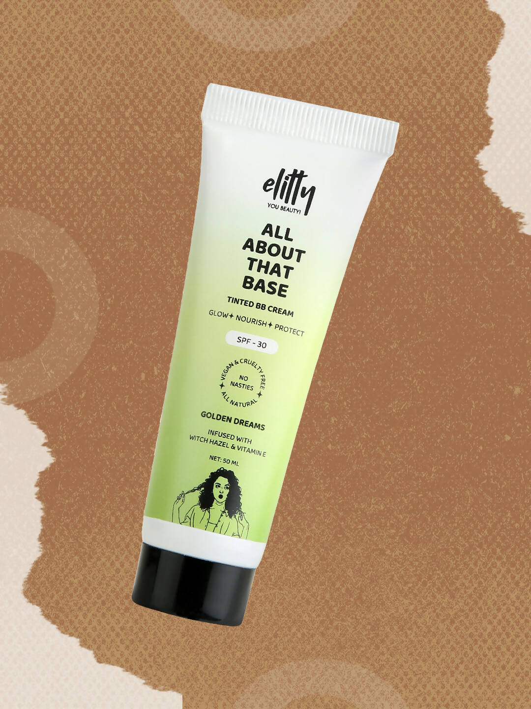 Elitty All About That Base Tinted BB Cream with SPF 30 - Golden Dreams (Deep) | Grocsy