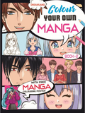 Dreamland Publications Colour Your Own Manga Book 2 With Free Manga Colouring Poster For Kids | Grocsy