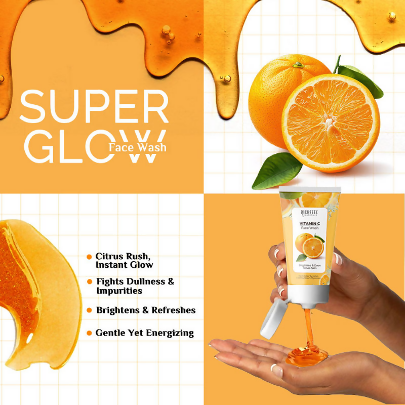 Richfeel Vitamin C Face Wash Glowing & Brightening | Grocsy