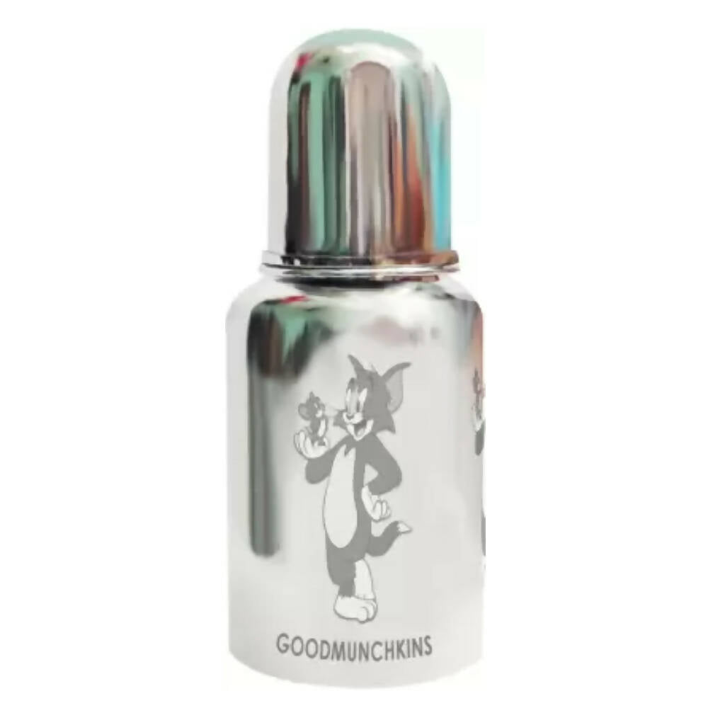 Goodmunchkins Stainless Steel Feeding Bottle 304 Grade Steel, Jointless, BPA Free, Rustfree Bottle 150 ml | Grocsy