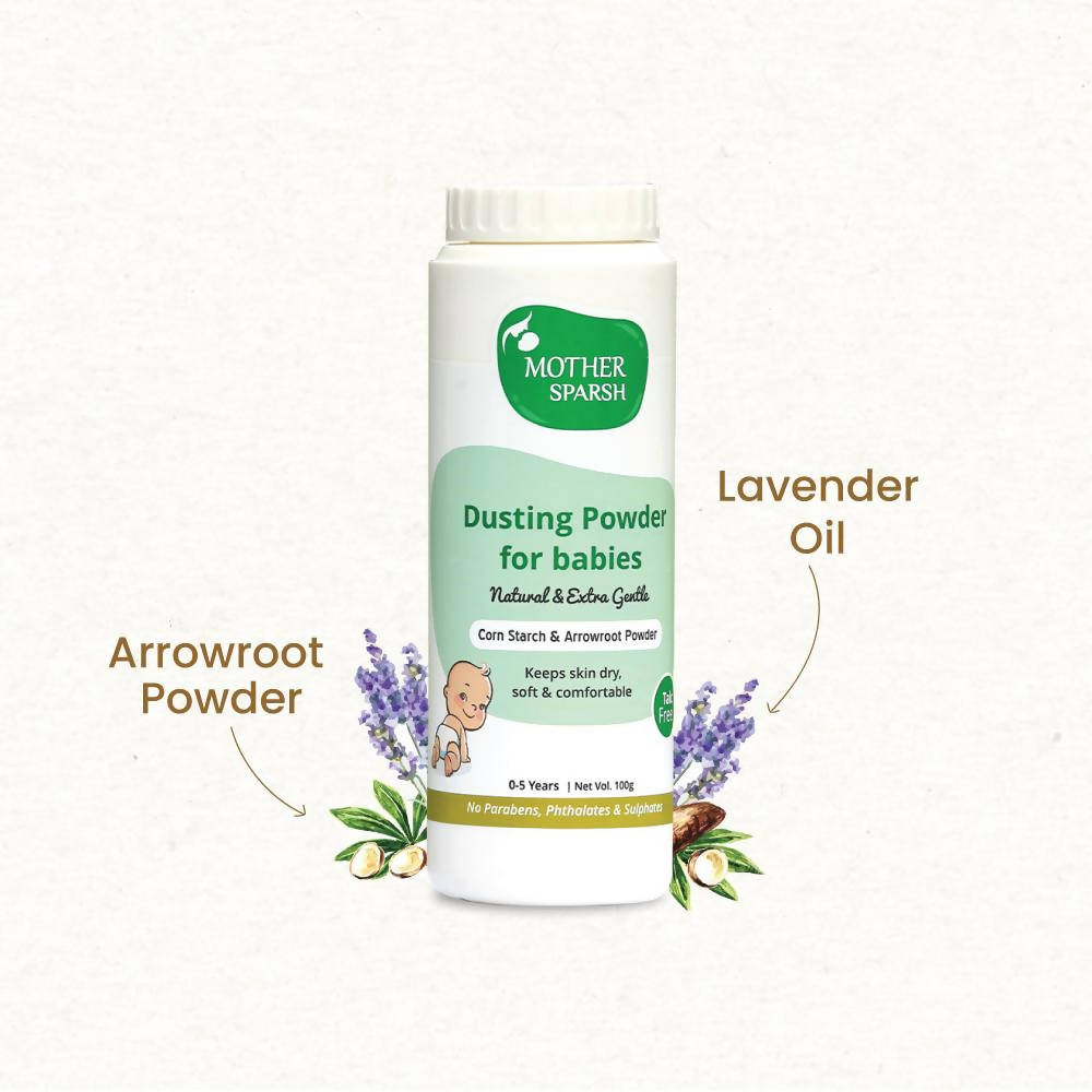 Mother Sparsh Plant Powered Dusting Powder For Babies | Grocsy