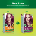 Nisha Creme Hair Color for Women - Wine Burgundy | Grocsy