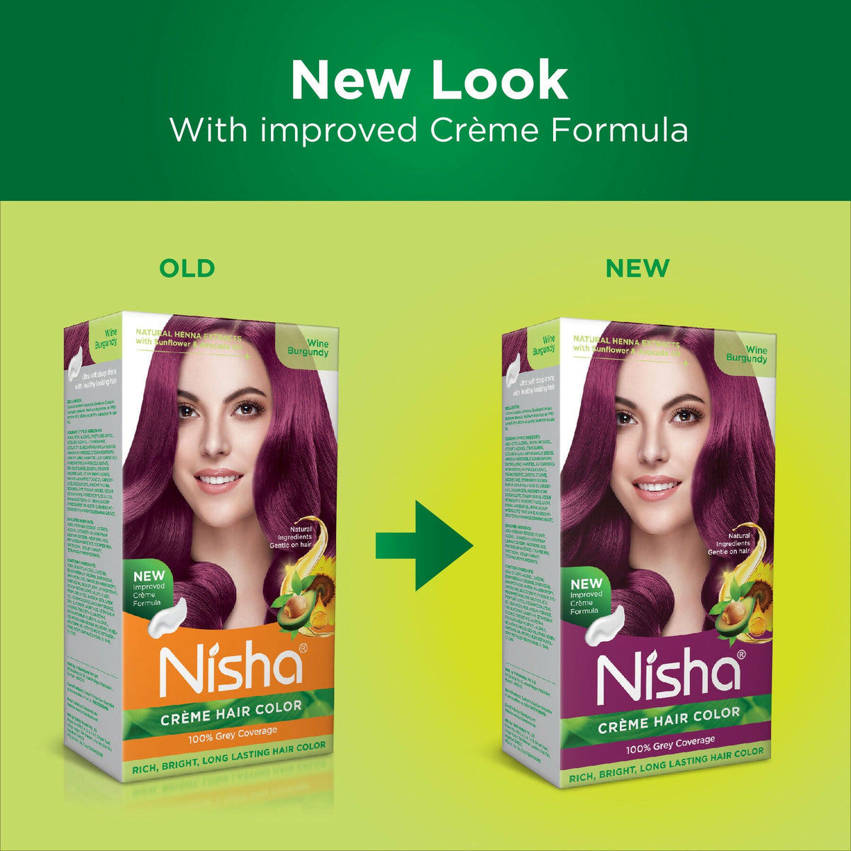 Nisha Creme Hair Color for Women - Wine Burgundy | Grocsy