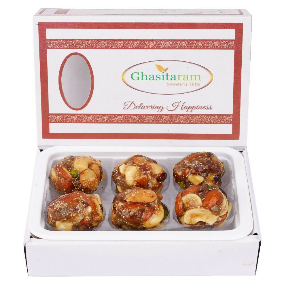 Ghasitaram Dry Fruit Laddoos with No Added Sugar | Grocsy
