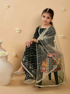 Joban Fashion Girl's Black Color Sharara Set | Grocsy