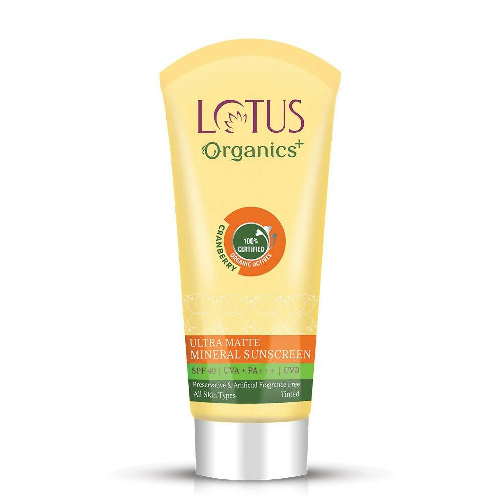 Lotus Organics+ Ultra Matte Mineral Sunscreen SPF 40 PA+++ | Grocsy