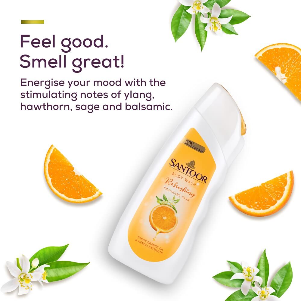 Santoor Refreshing Skin Body Wash | Grocsy