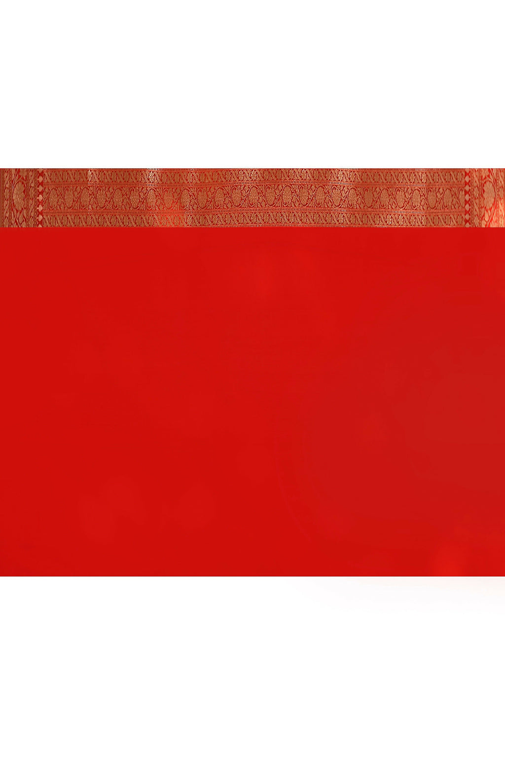 Joban Fashion Red Banarasi Soft Pure Handloom Banarasi Silk Saree | Grocsy