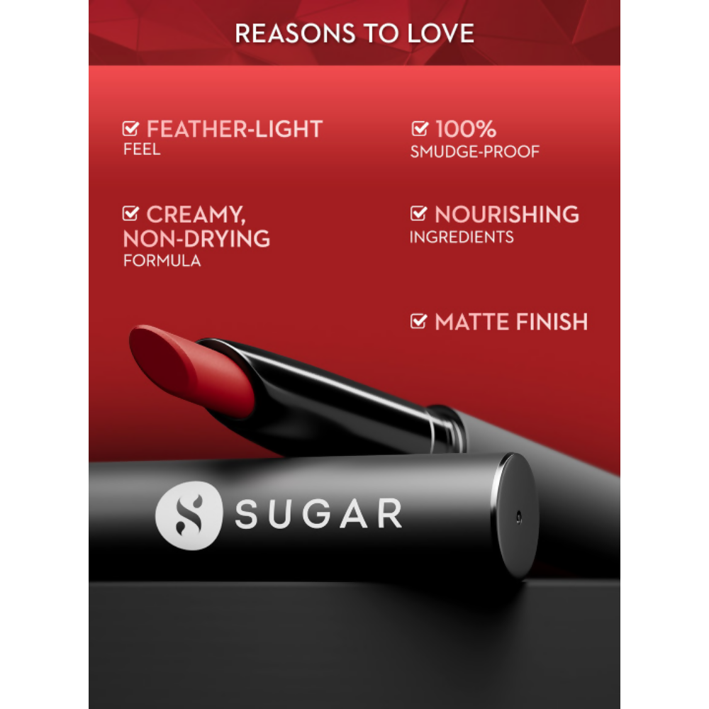 Sugar Cosmetics Matte Attack Transferproof Lipstick - 14 Caffeine Bandit | Grocsy