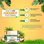 Himalayan Organics Coconut Milk Brightening And Anti-Fine Lines Face Cream | Grocsy