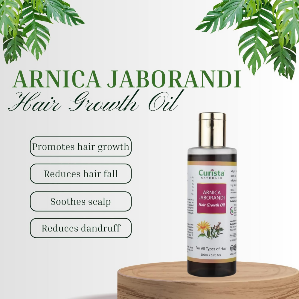 Curista Naturals Arnica Jaborandi Hair Growth Oil | Grocsy