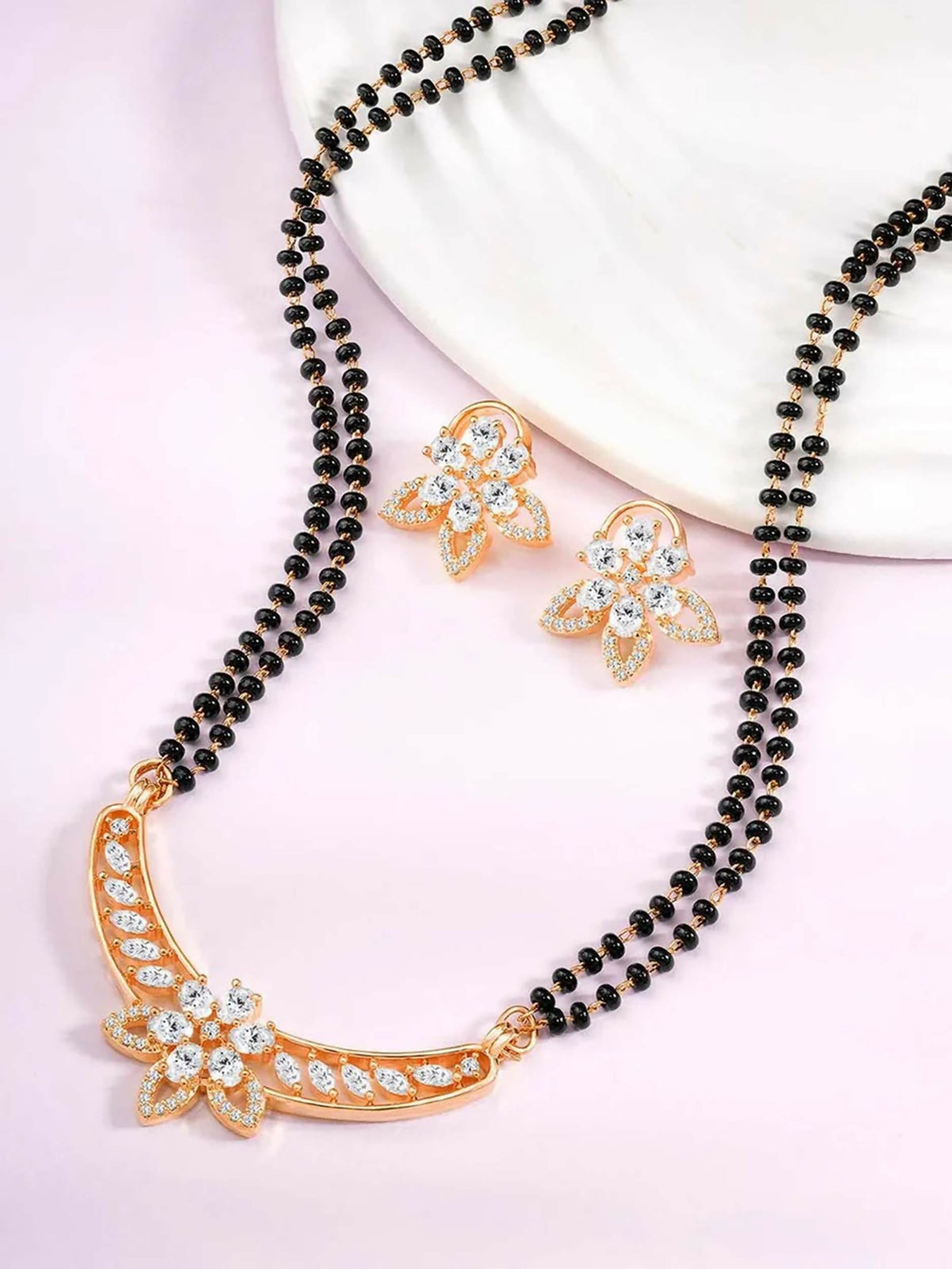 Joban Fashion Mangalsutra With Earrings For Women | Grocsy