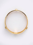 NVR Women Set of 2 Gold-Polished Kundan Studded Bangles