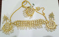 Joban Fashion Hand Made High Quality Gold Plated Base Metal Alloy Kundan Stone Studded Kundan Jewellery Set | Grocsy