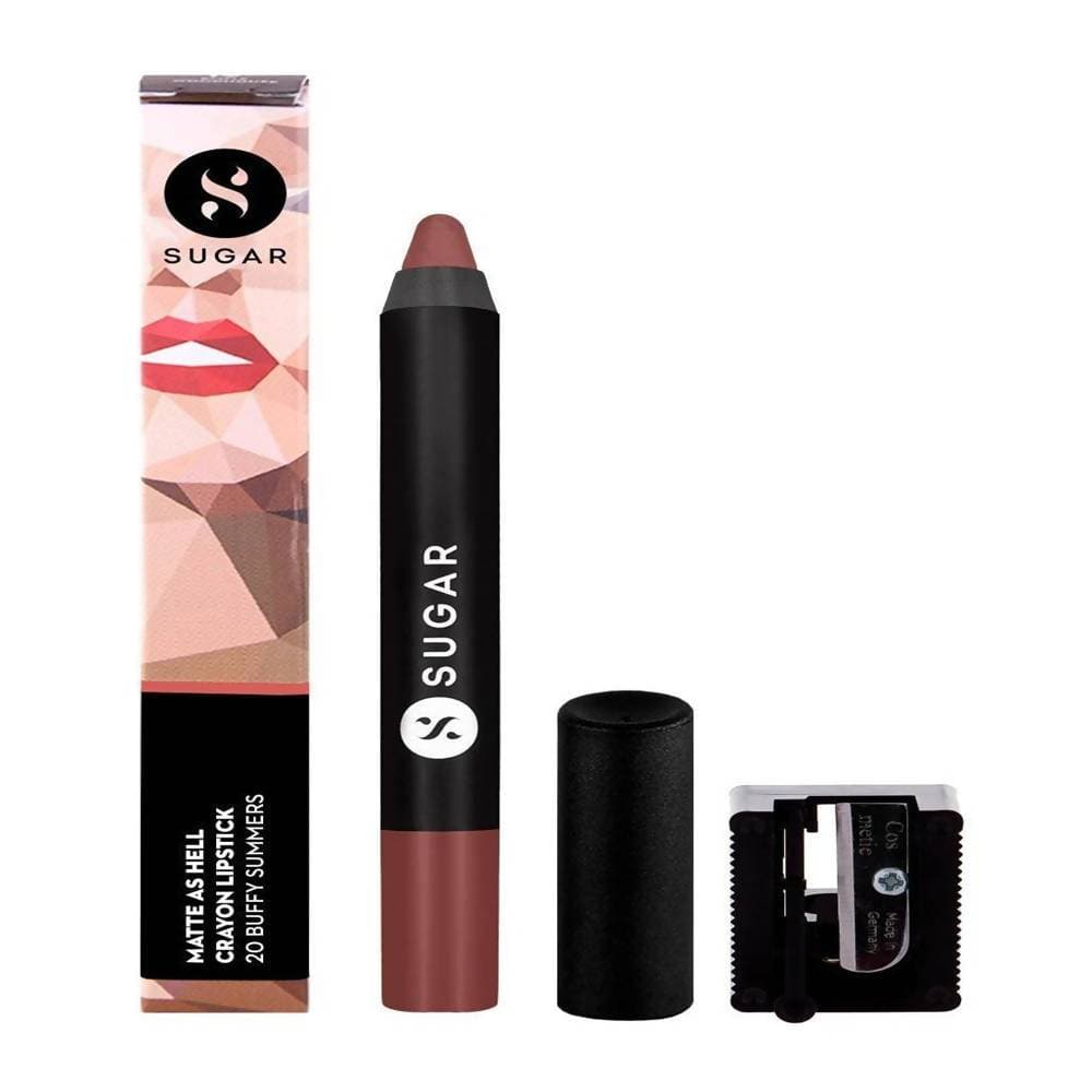 Sugar Matte As Hell Crayon Lipstick - Buffy Summers (Mid-tone Warm Nude) | Grocsy