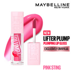Maybelline New York Lifter Plump - Plumping Lip Gloss - Pink Sting | Grocsy