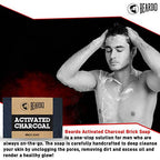Beardo Activated Charcoal Brick Soap | Grocsy