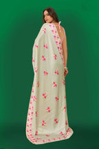 Aayaa Designer Printed Satin Saree - Multi Color | Grocsy