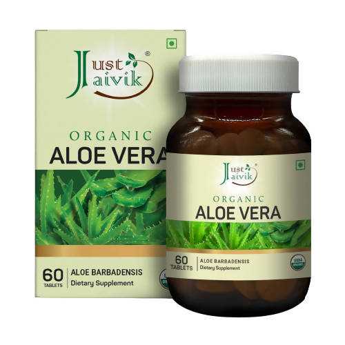 Just Jaivik Organic Aloe Vera Tablets | Grocsy